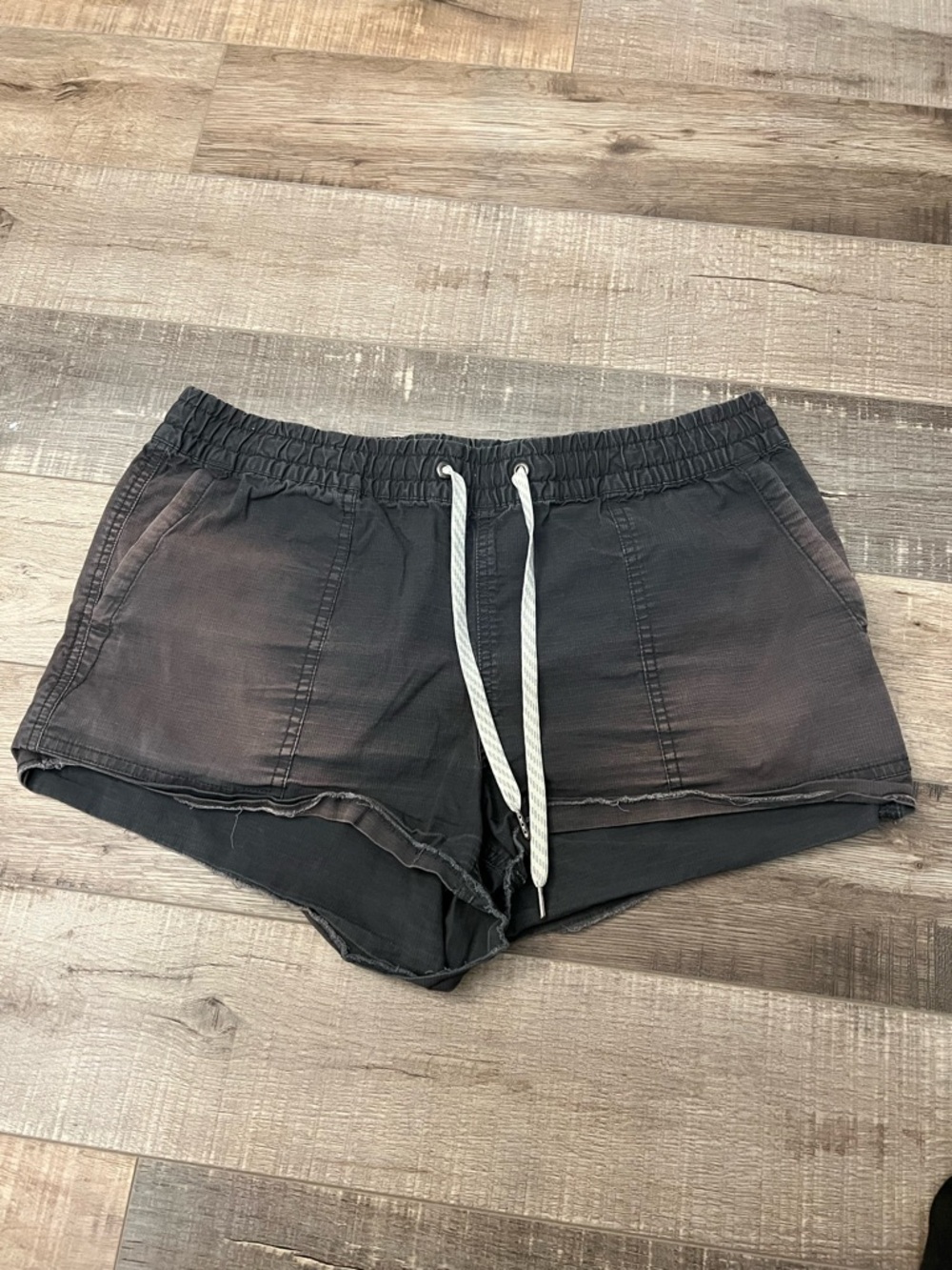 Vuori Black Washed Drawstring Lounge Shorts